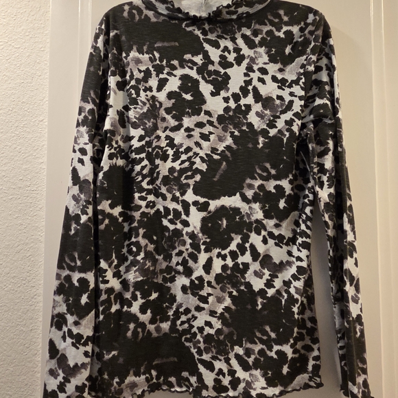 Pilcro Animal Print Turtleneck - Picture 2 of 3